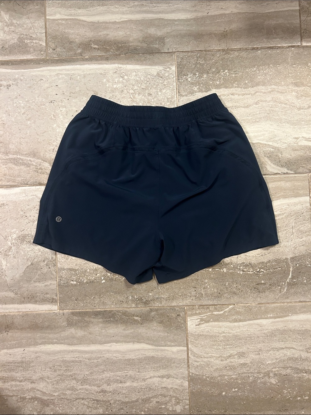 lululemon athletica Men's Navy Pace Breaker Shorts - Picture 2 of 2